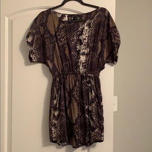 Express snake pattern dress